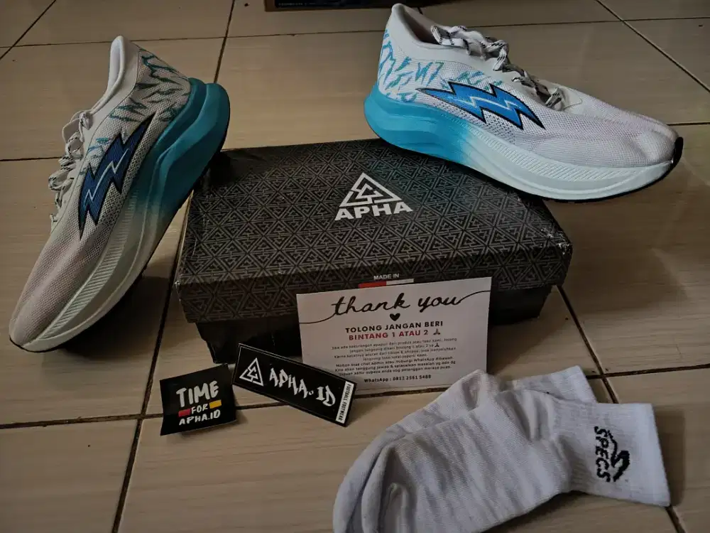 DIJUAL CEPAT! Sepatu Running APHA Raiden, 100% Baru Belum Dipakai