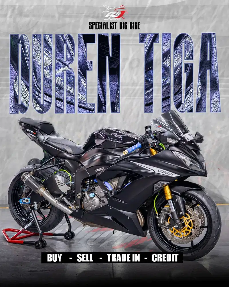 Kawasaki ZX636 ZX6 ZX636R Knalpot Racing Nik 2013 Km 30.000an Full Pap