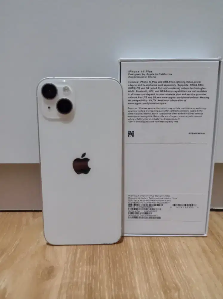 iPhone 14 plus 128 GB Inter All Operator warna starlight