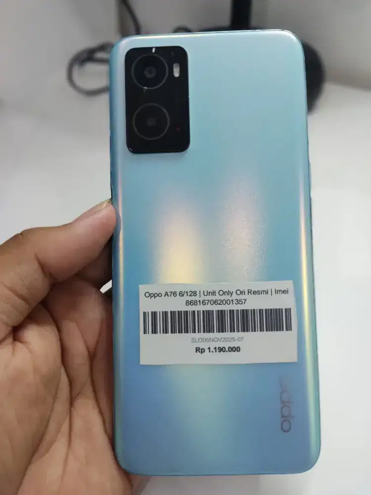 Oppo A76 6/128 unit only ORI resmi