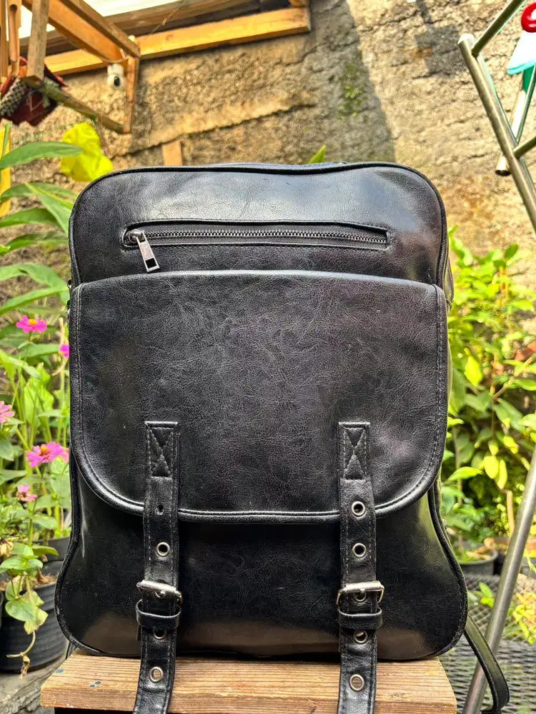 Ransel Stud Wanita |Tas Punggung Kulit |Backpack  Vintage Pecah Seribu