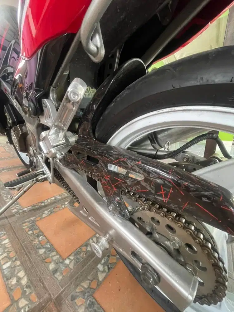 Ninja asli SS Merah Zebra merah merona th 2014 Mesin orisinil plat H