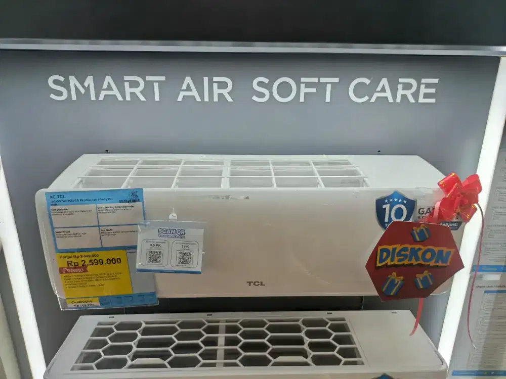 Promo AC TCL 0.5 PK Bisa Cicilan Tanpa DP Bunga 0% Gratis 2x Cicilan
