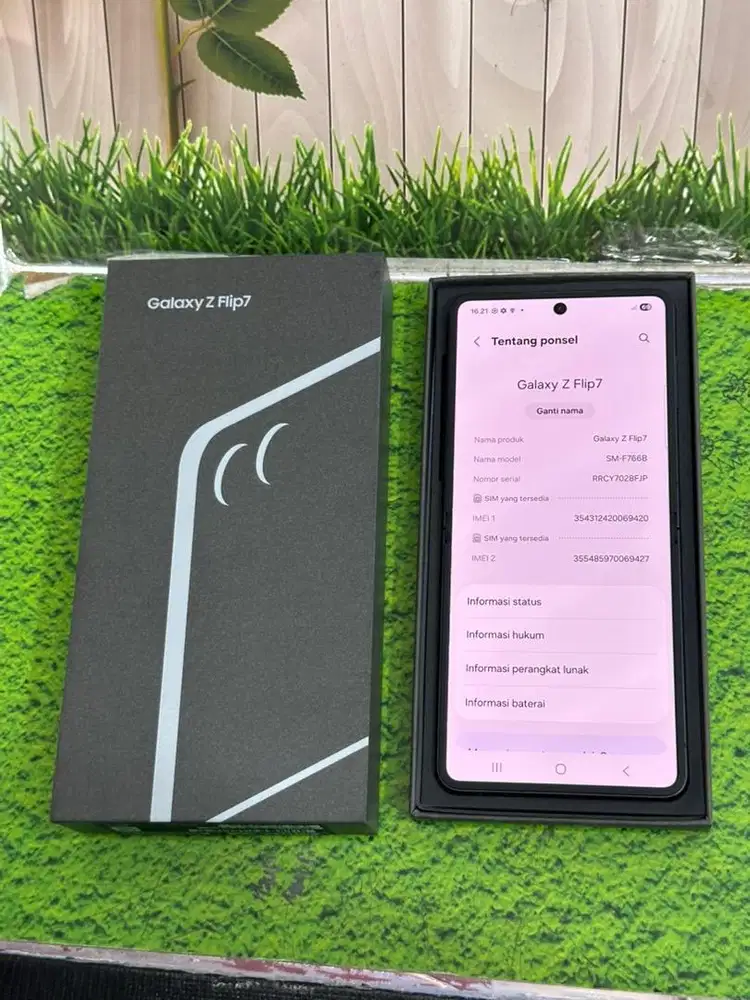 second samsung z flip 7 256 pemakian 5 hri resmi