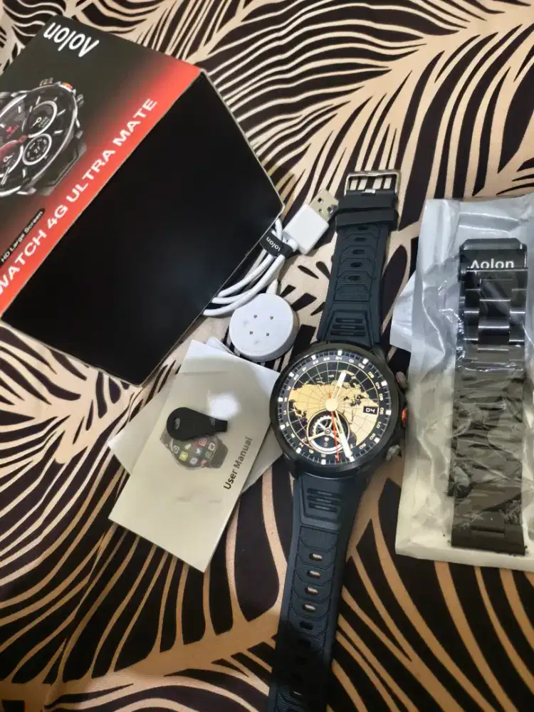 Aolon 4g ultramate jam smartwatch android 52mm sim card wifi gps