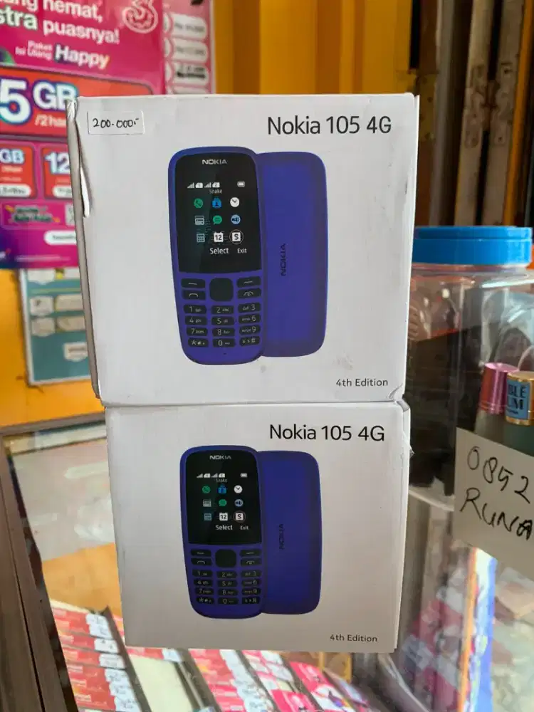 Nokia 105 Baru sudah berwarna dan casan micro