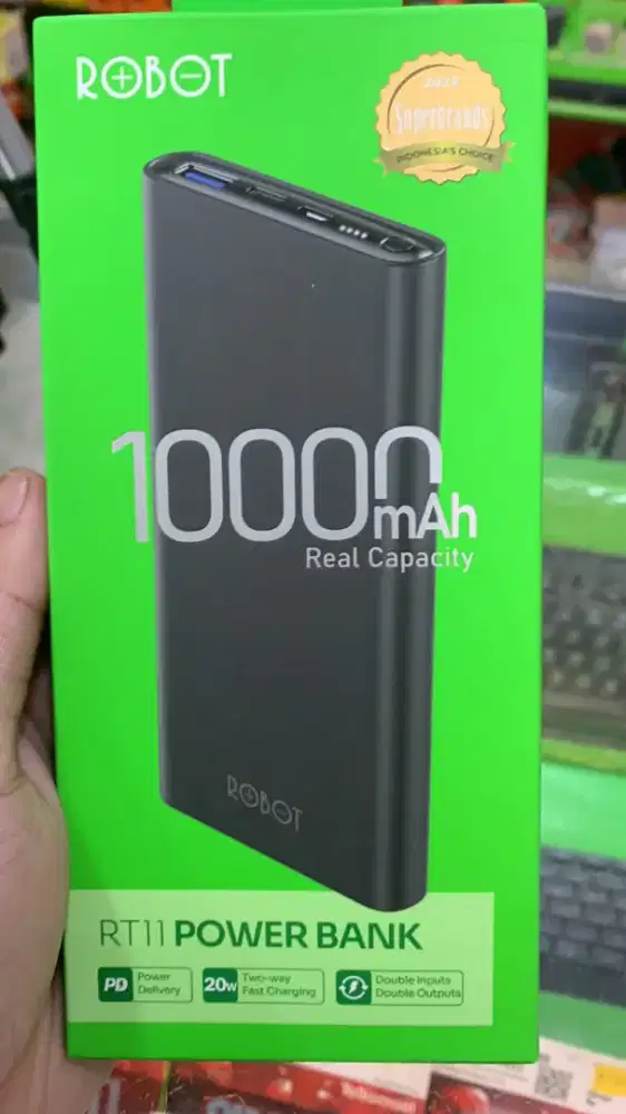 Power bank robot 10.000 mah baru original