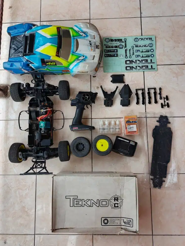 TEKNO SCT 410 - FULL SPEK +  SPAREPART + REMOTE MT4 (NO BATRE)
