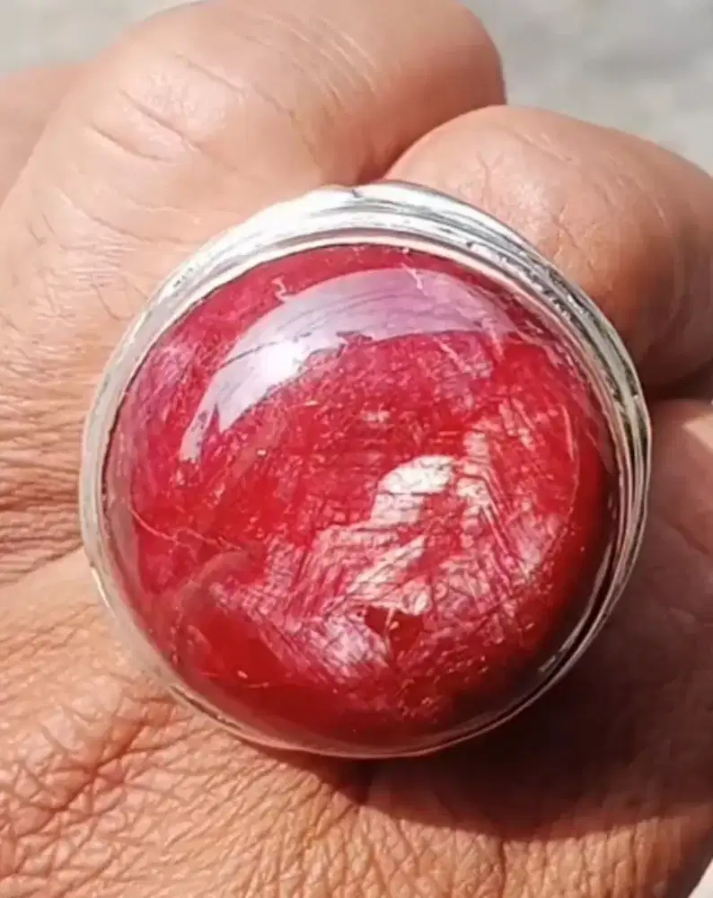 KOLEKSI RUBY star JUMBO ring PERAK