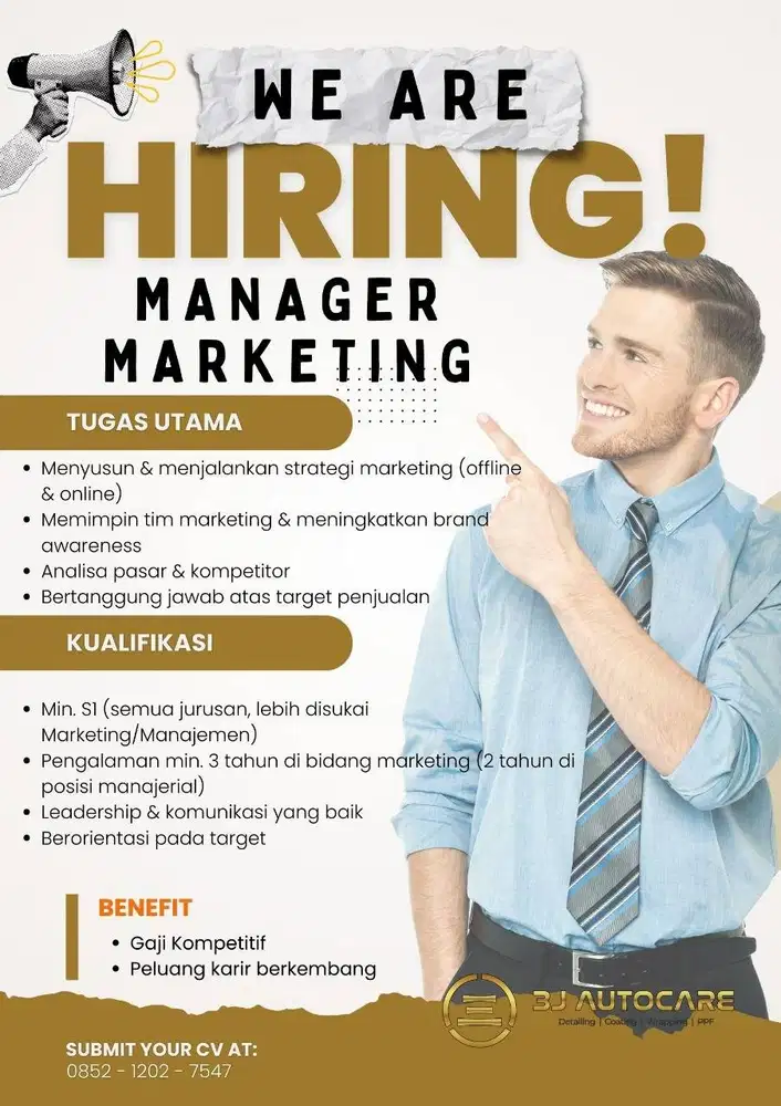 Lowongan Pekerjaan Manager Marketing