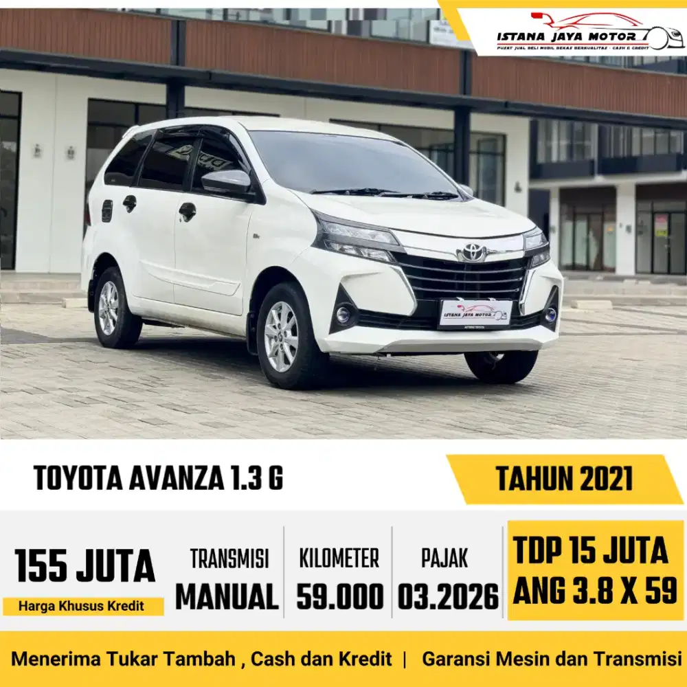 Toyota Avanza 1.3 G Manual th 2021 #istana jaya motor