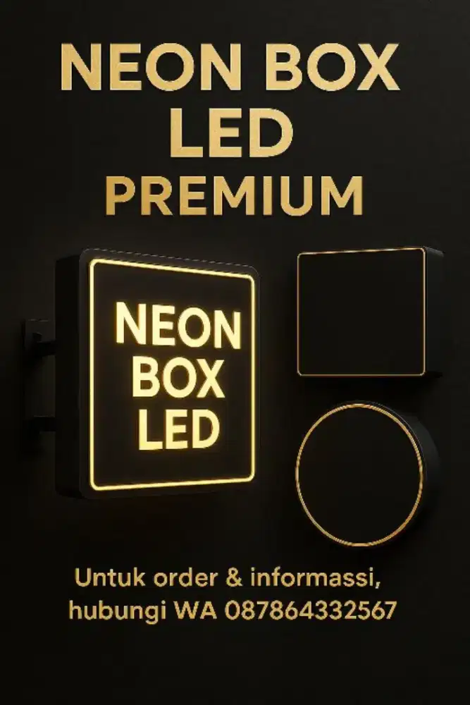 Neon box LED ,LAYAR FABRIC TEXTIL RANGKA GALVANIS