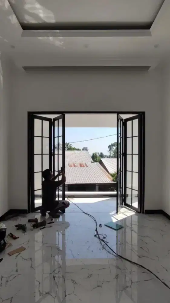 Pintu sleding aluminium minimalis