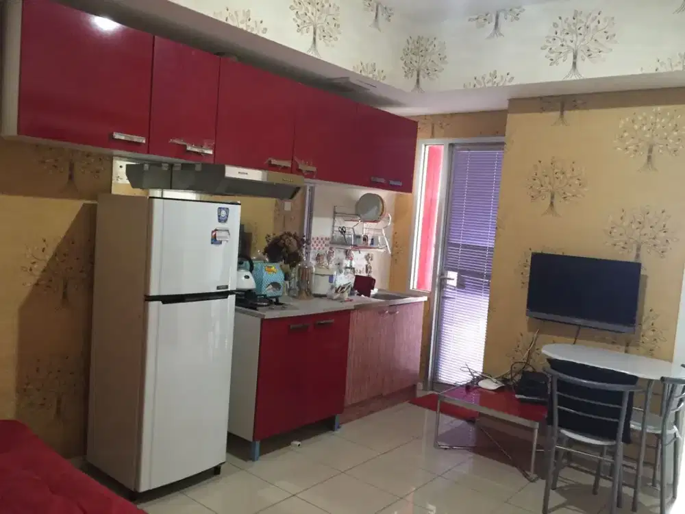 ready disewa apartemen green lake sunter,2bedrooms furnished,view laut priok,3 ac dan waterheater