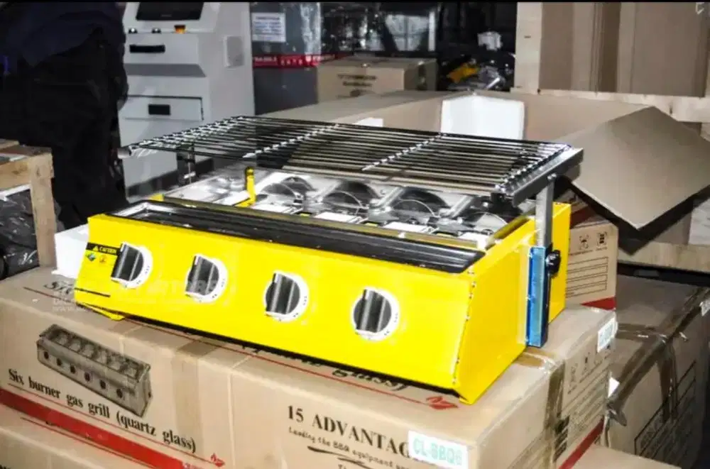 Kompor Panggang 4 Tungku Gas AKS-CLBBQ4