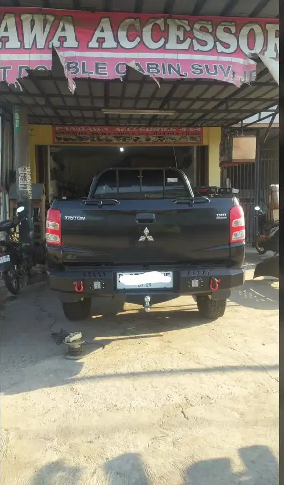 Bumper belakang triton hilux spek tambang