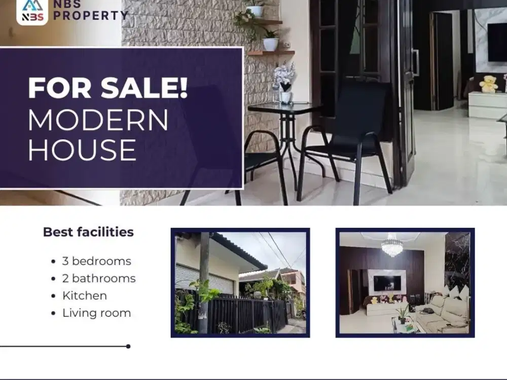 FOR SALE MODERN HOUSE 1ND FLOOR AT SESETAN, DENPASAR