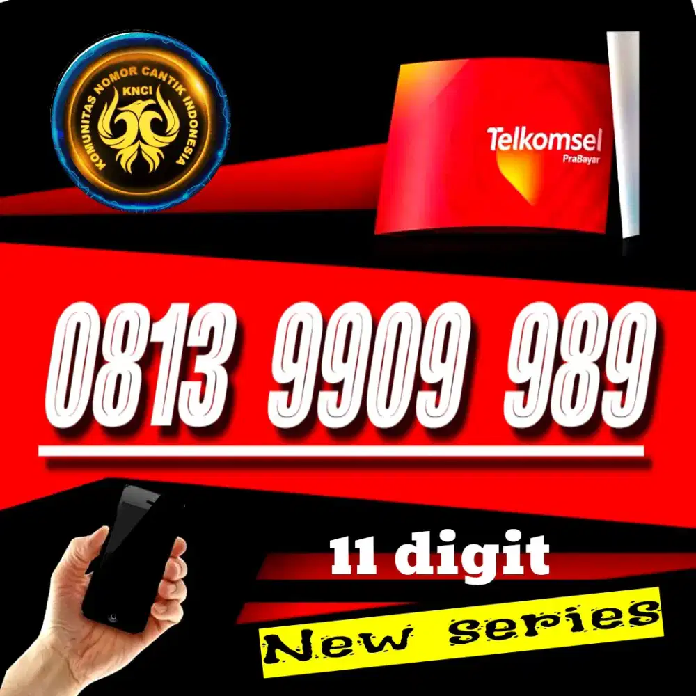 NOMOR CANTIK SIMPATI 11 DIGIT NEW SERIES ANGKA GEMUK HOKI 989
