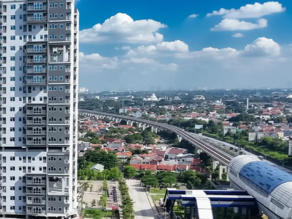 Apartemen Studio Full Furnished Lantai 10 Dekat Stsiun di Jakarta Timur