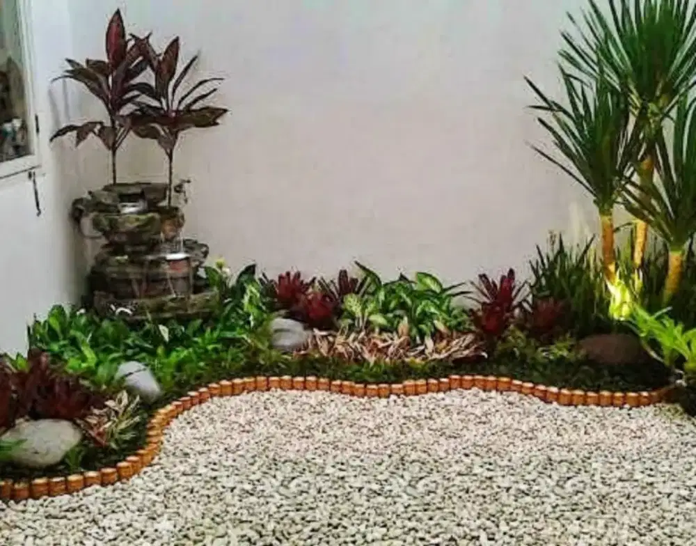 Taman kering minimalis