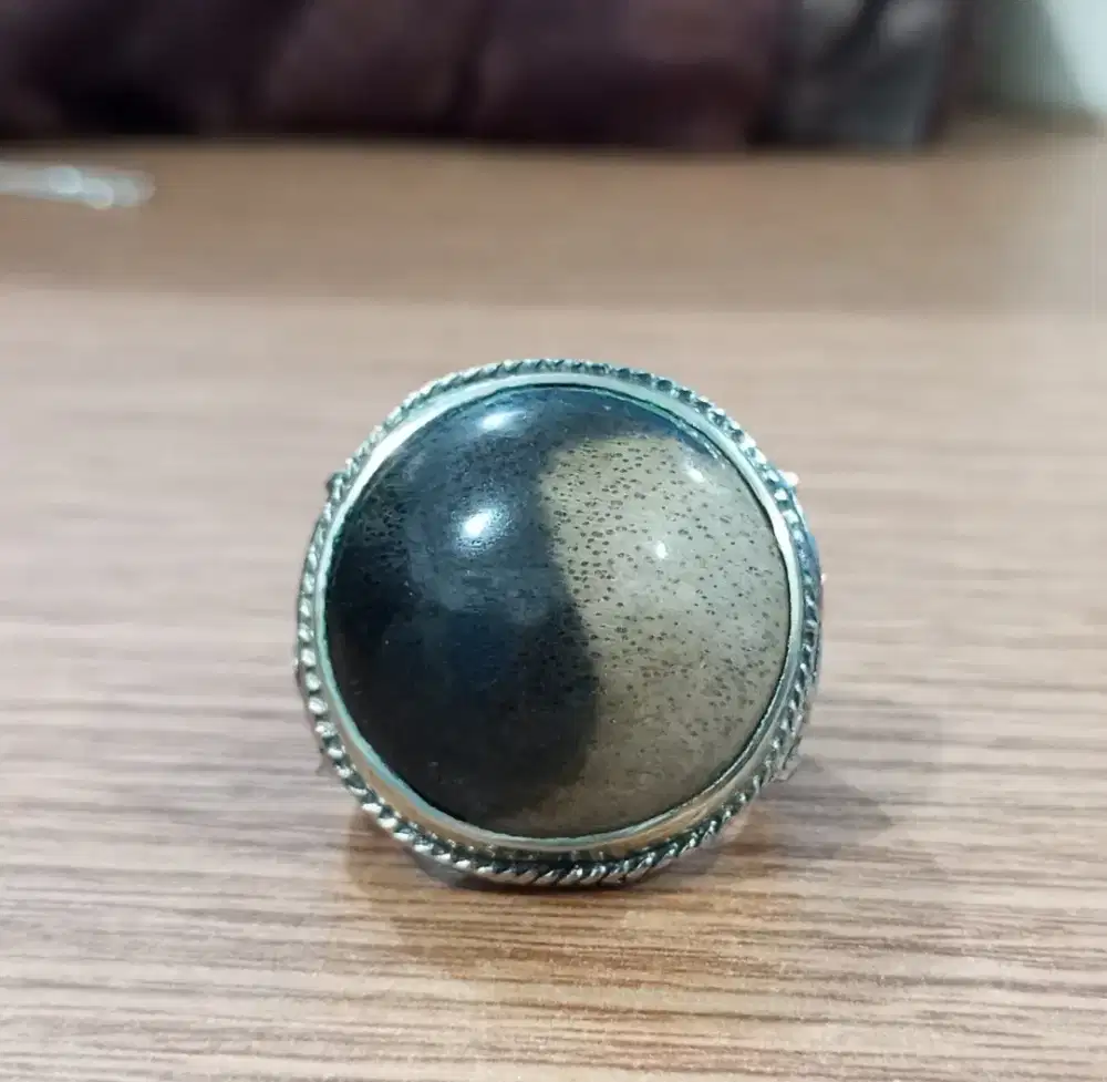 Batu Akik Motif Yinyang