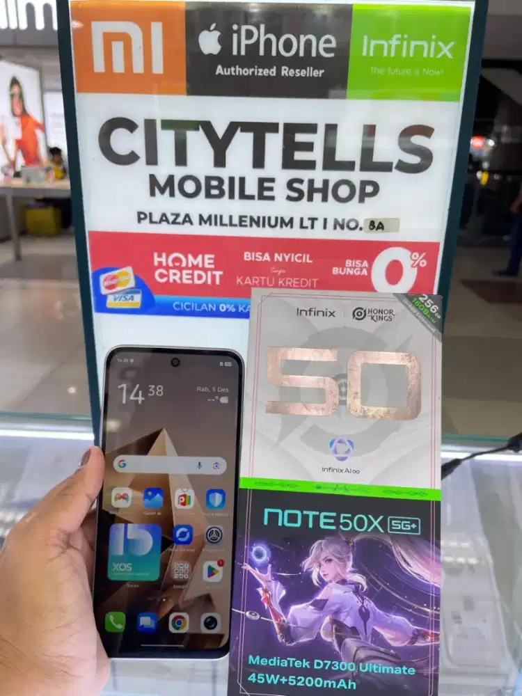 Infinix Note 50X 8/256 Garansi 11 Bulan