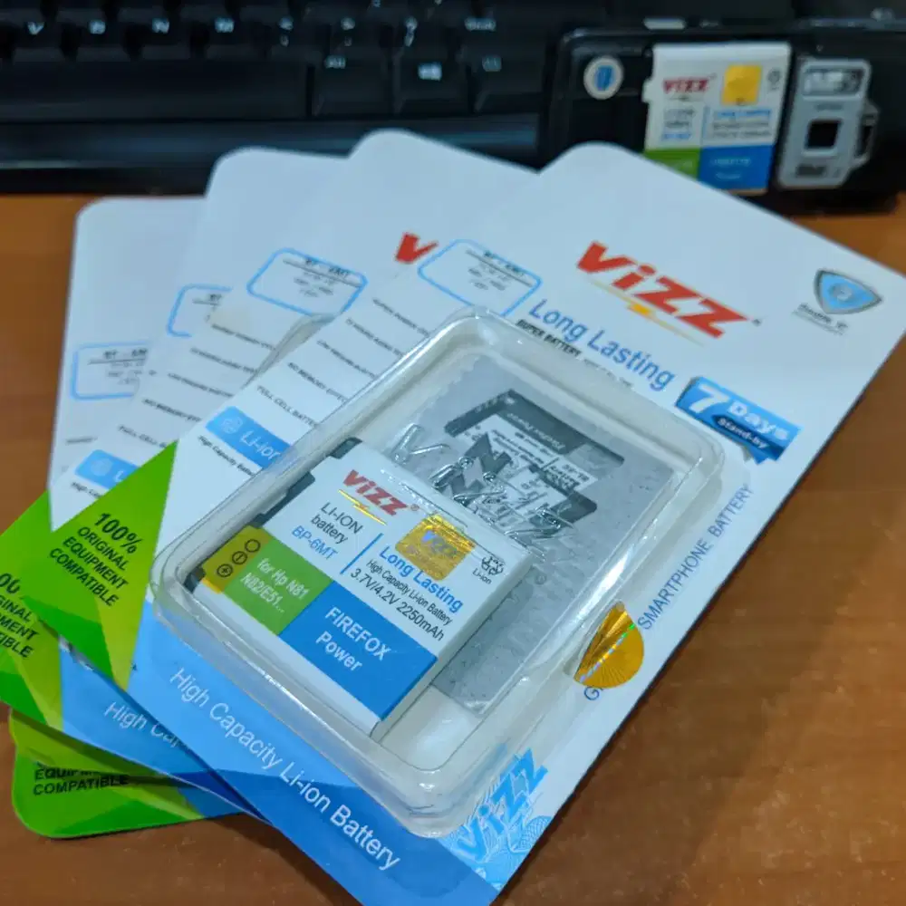 Baterai ViZZ BP-6MT untuk Nokia N81, N82, E51, 6720C, 6750M, 6350