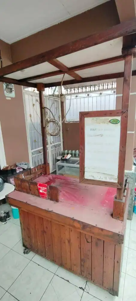 Rombong Kayu, Gerobak Minuman, booth Makanan, Both, Rombong Beroda