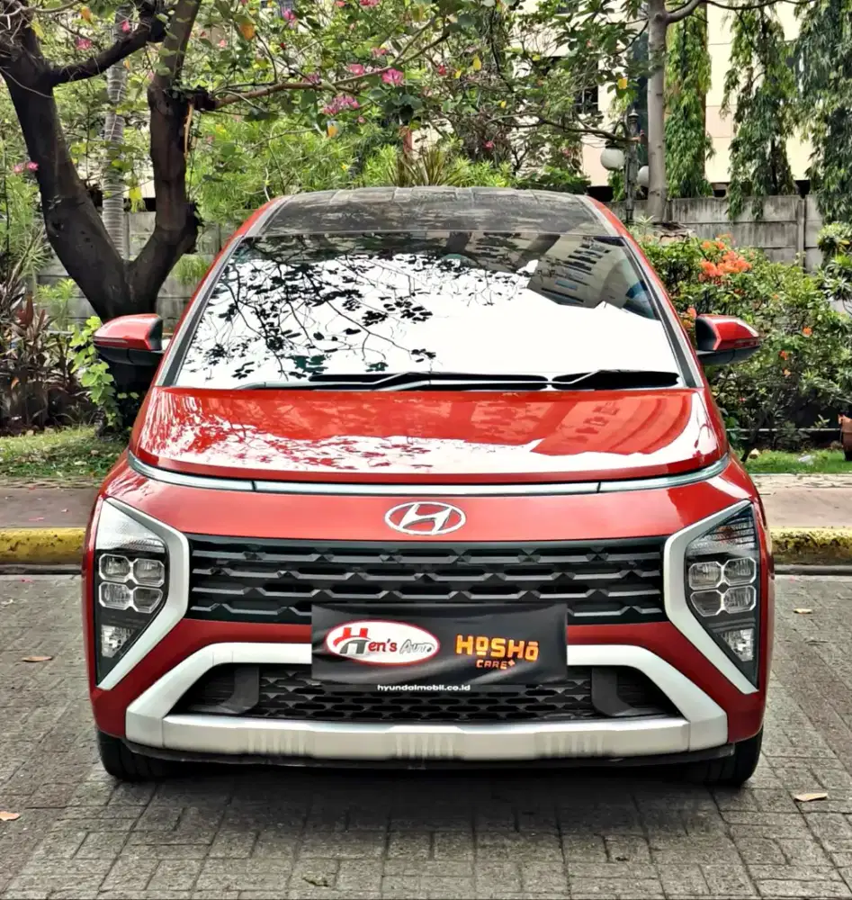 DP 28 jt KM LOW HYUNDAI STARGAZER PRIME 2023 MERAH CAPTEN SEAT
