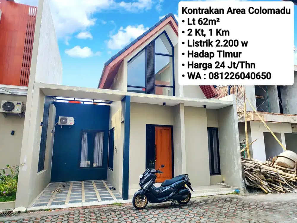Sewa Rumah Area Colomadu, Dekat Alana, Pintu Tol, Kampus UMS