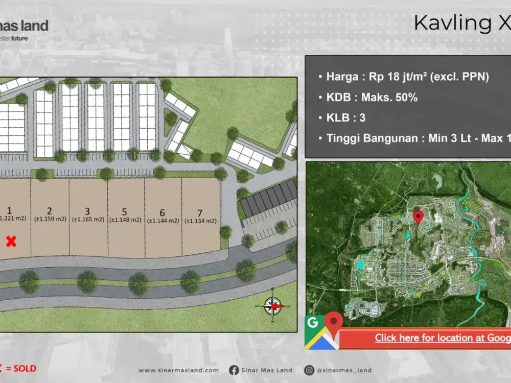 Kavling Strategis di BSD City Dekat Fasilitas & Akses Tol