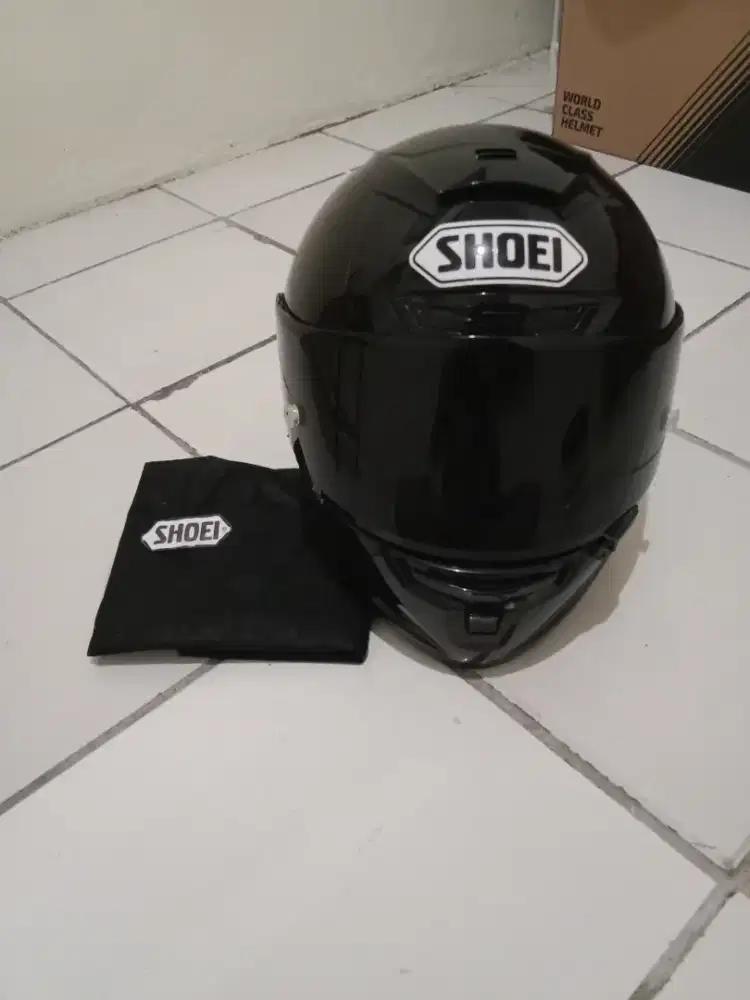 Helm Fullface Shoei X14 Hitam Glossy (Clone 1:1)