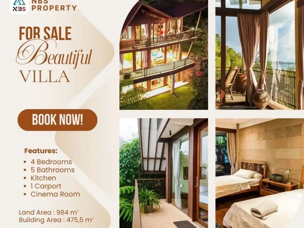 FOR SALE BEAUTIFUL VILLA WITH MOUNTAIN AND LAKE VIEW AT BEDUGUL