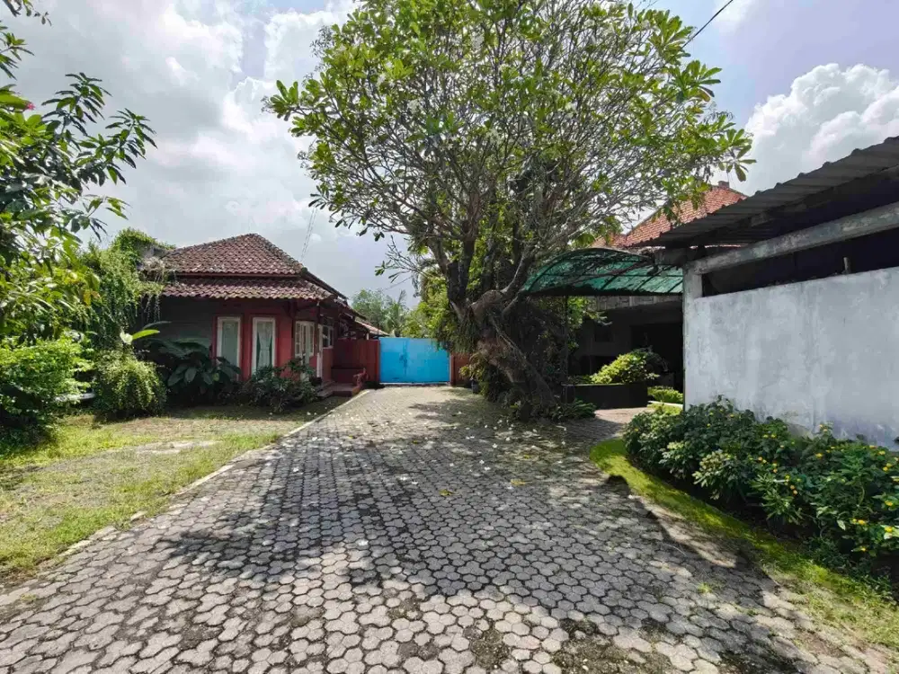 Rumah Tepi Jalan Raya Dengan Halaman Luas