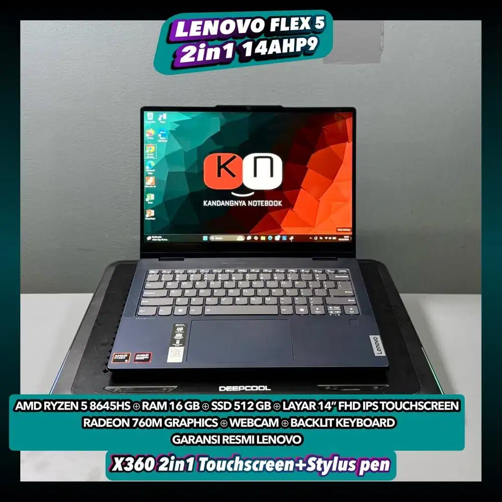 Laptop Lenovo Flex 5 2in1 14AHP9 Ryzen 5 8645Hs Ram 16/512GB Touch