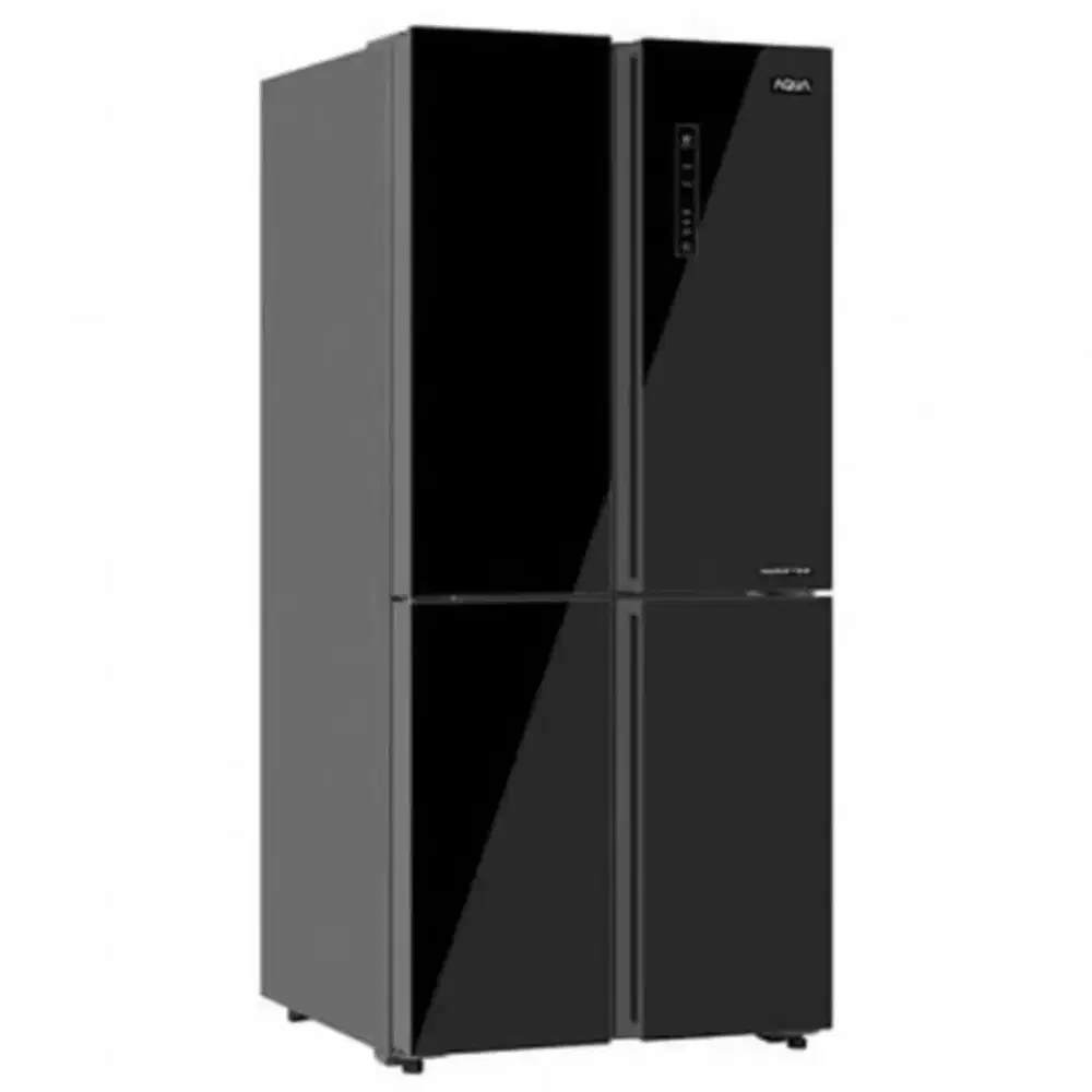 NEW Kulkas Aqua Japan QQR-525AM GB 4 Pintu 456LT Multidor Side By Side