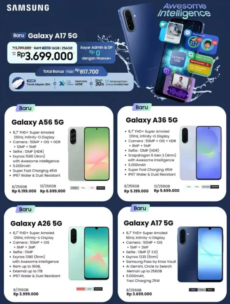 Promo handphone Samsung a56