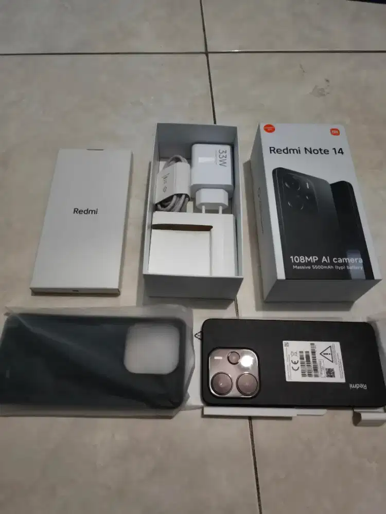 Redmi Note 14 Black, Ram 8/256GB, Fullset, Like New