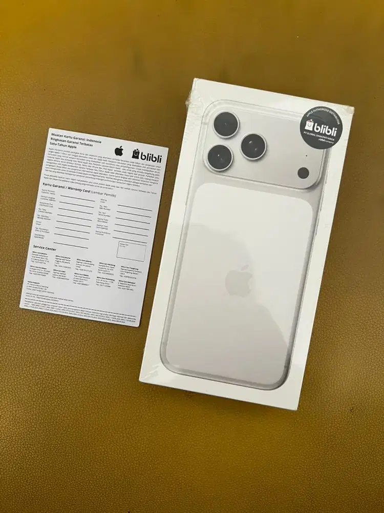 iPhone 17 Pro Max 256GB Silver Garansi Resmi Blibli GDN