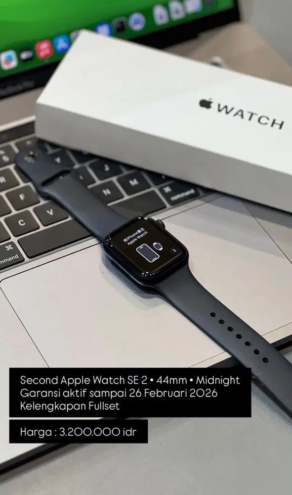 Second Apple Watch Se 2 40mm Garansi