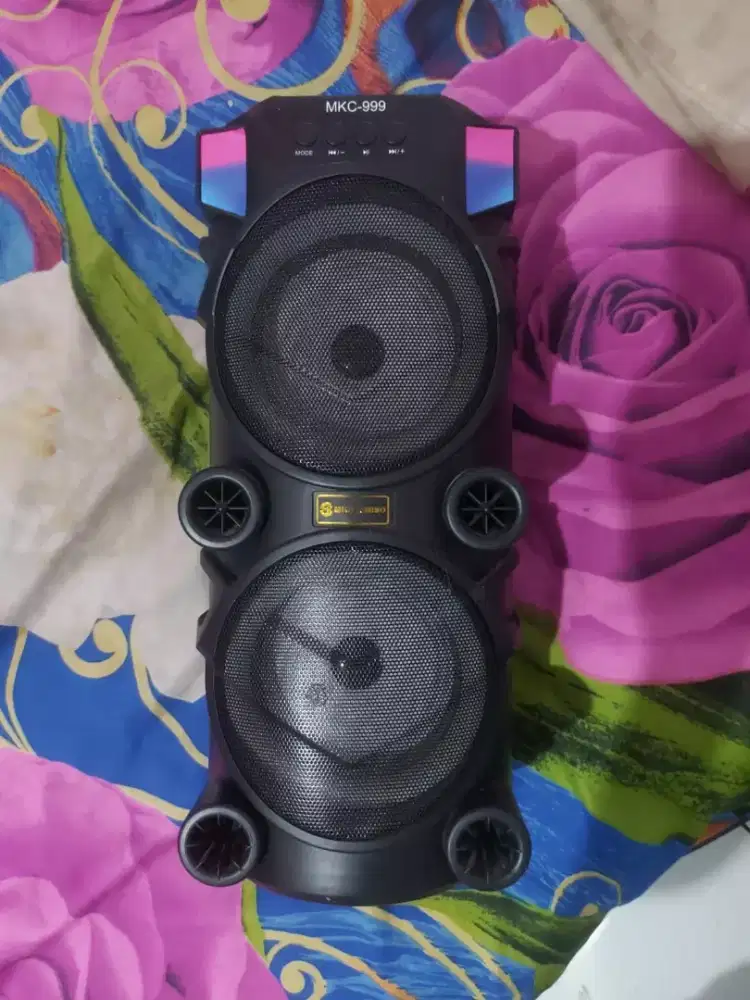 speaker 999 mkc dan mic untuk karaoke