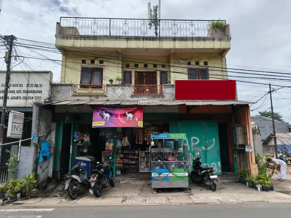 Dijual Ruko 2 Tingkat Pinggir Jalan Strategis untuk tinggal dan usaha