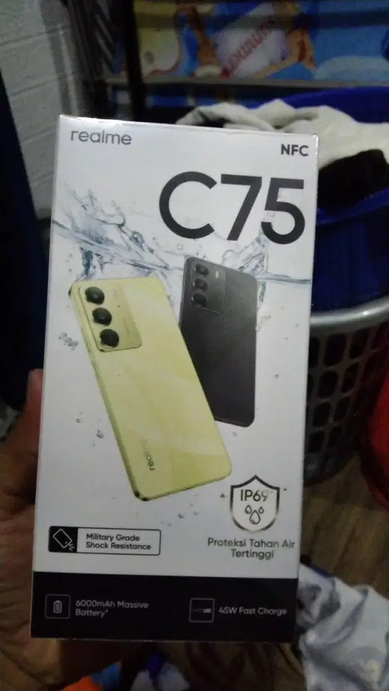 Jual hp realme c75 NFC baru masih segel