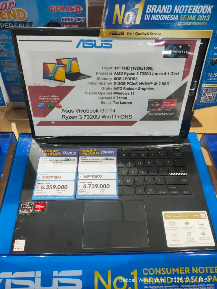 ASUS E1404FA / ACER/HP/LENOVO/MSI/ADVAN/ZYREX