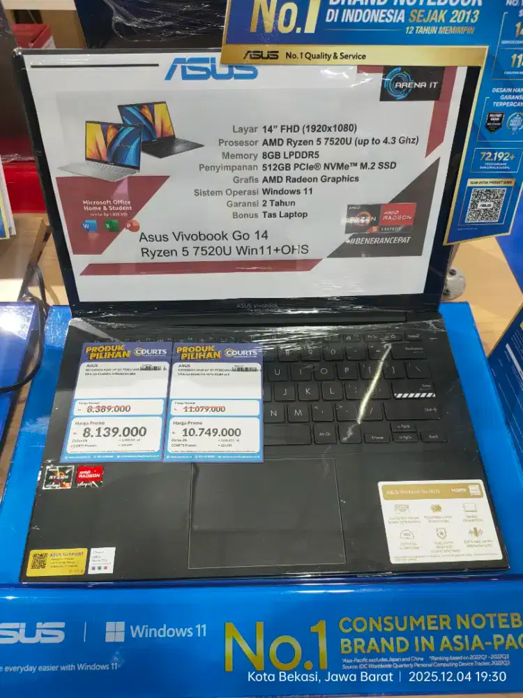 ASUS A1404VA-VIPS551 / ACER/HP/LENOVO/MSI/ADVAN/ZYREX