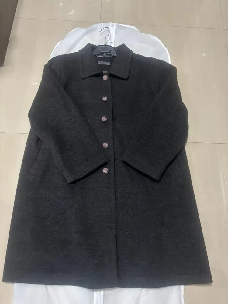 Jaket wool panjang korea dijual murah