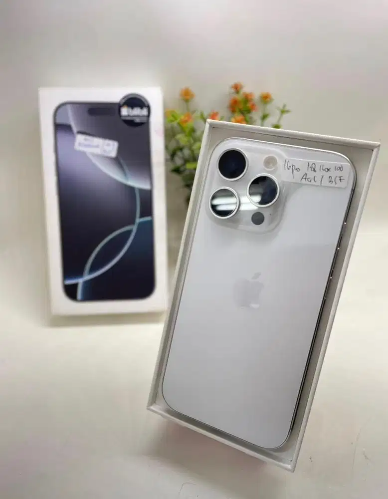 iPhone 16 PRO 128GB, iBox, BH 100%, WHITE TITANIUM