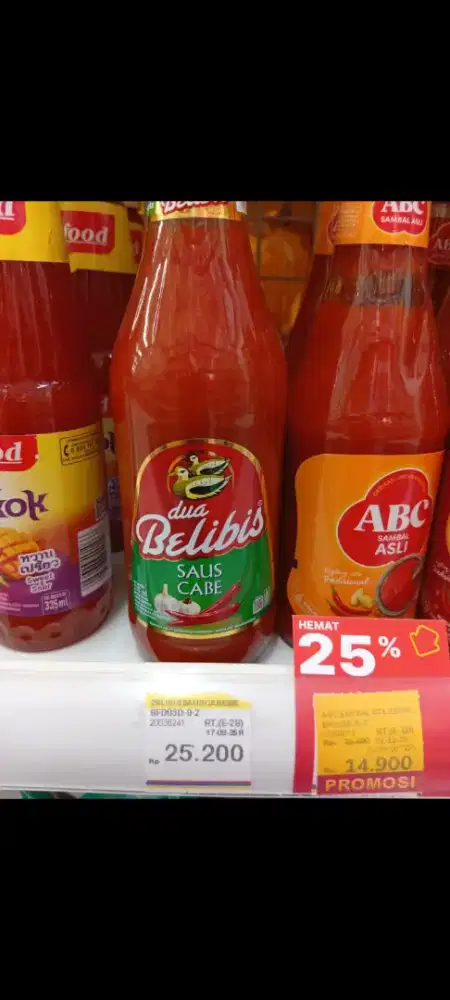 Jual saos belibis botolan