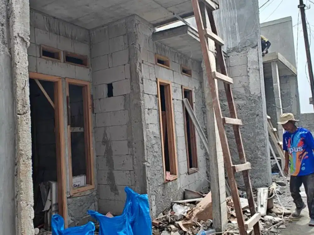 Dijual rumah baru tahap finishing diBintara 1 sebelah pondok kopi