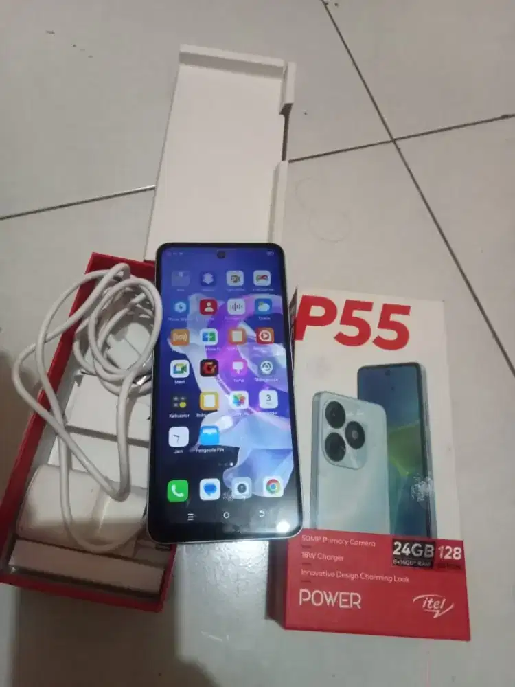 Itel p55 ram 8+16/128 nfc lengkap mulus